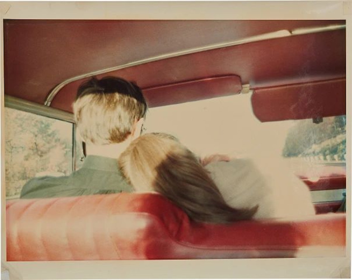 Kim and Mark in the Red Car, Newton, MA by Nan Goldin