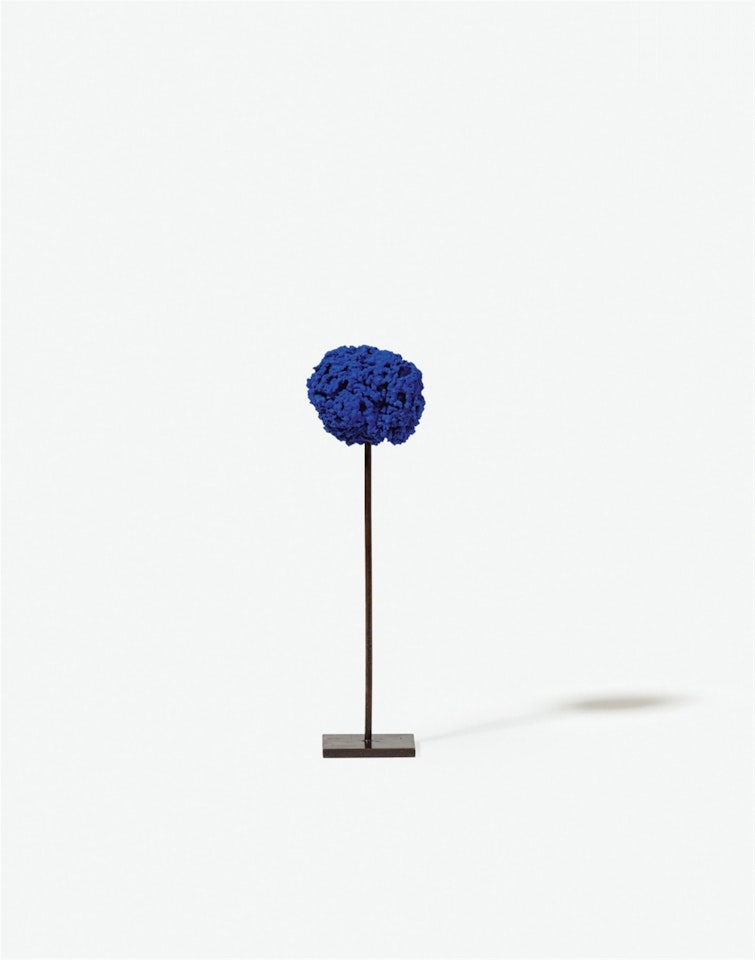 Untitled blue sponge sculpture (SE 324) by Yves Klein