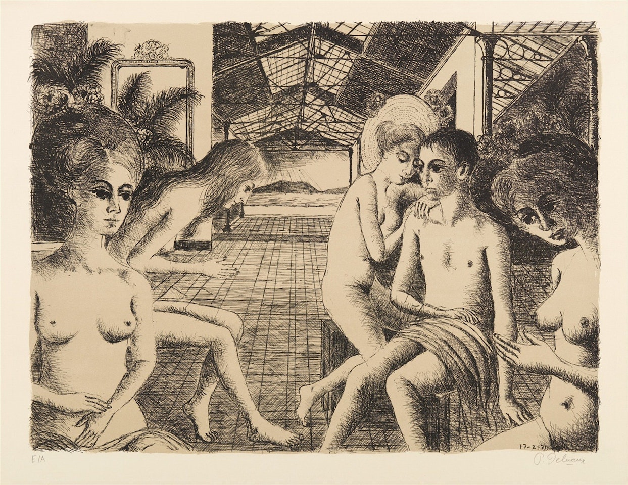 The lover by Paul Delvaux