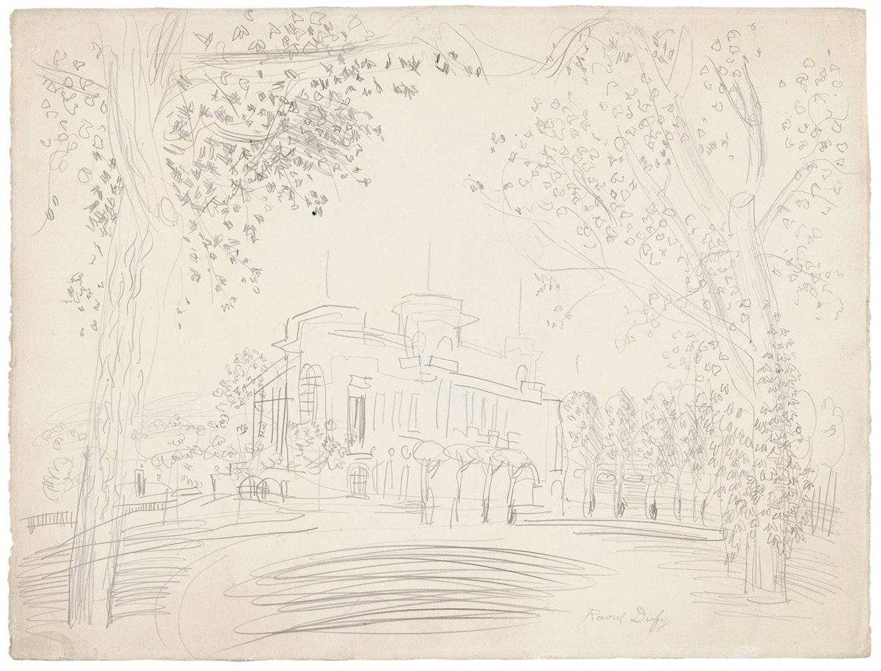 Le pesage à Deauville by Raoul Dufy