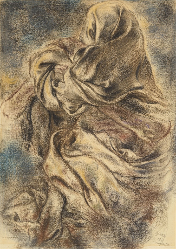 Draped Dummy. Verso: Social Gathering by George Grosz