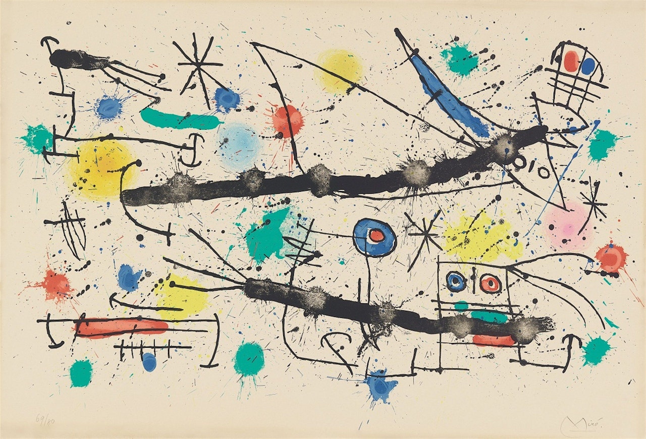 Le grand jardin by Joan Miró