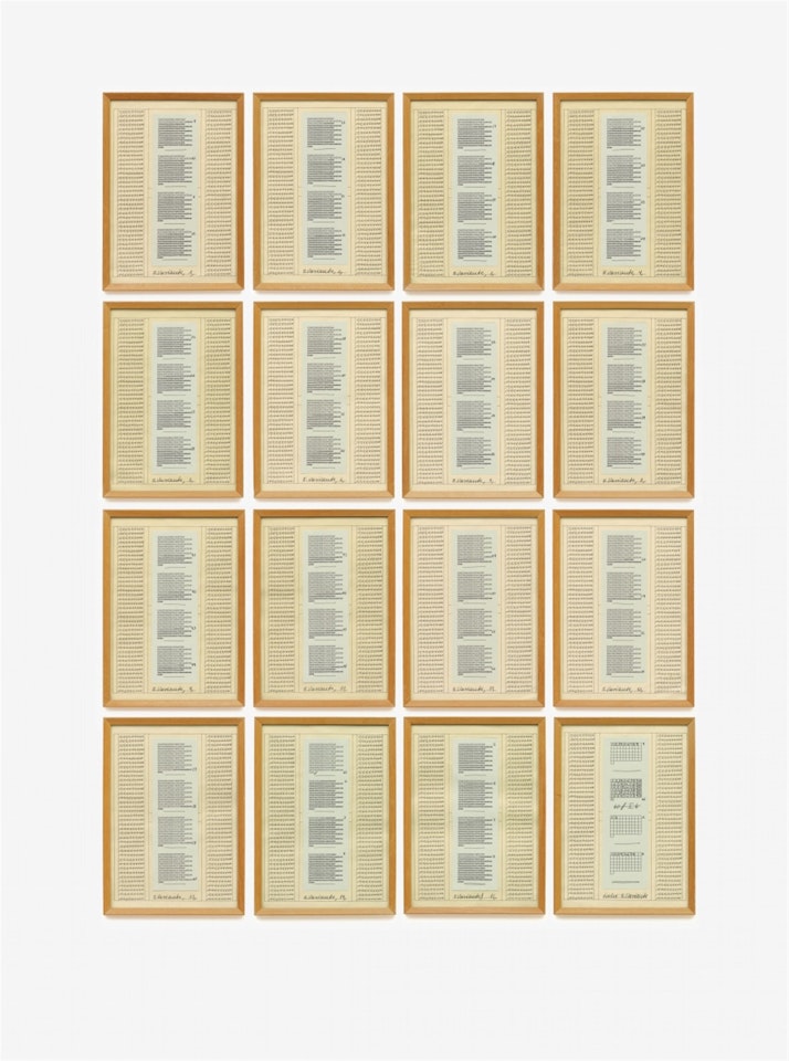 8. Variante by Hanne Darboven