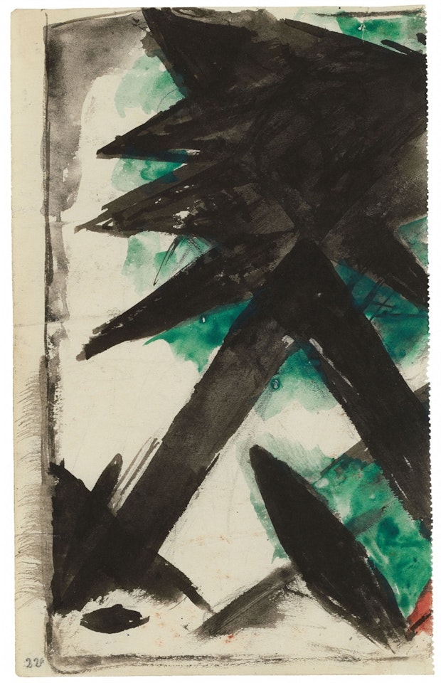 Abstrakte Baumstudie by Franz Marc