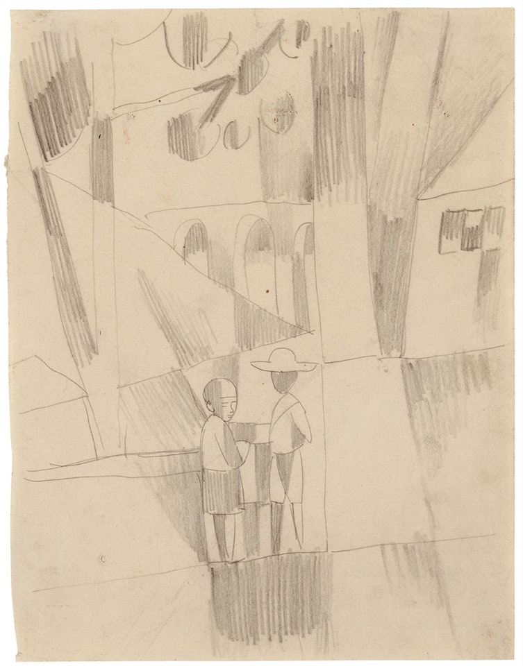 Alte römische Wasserleitung in Südfrankreich by August Macke