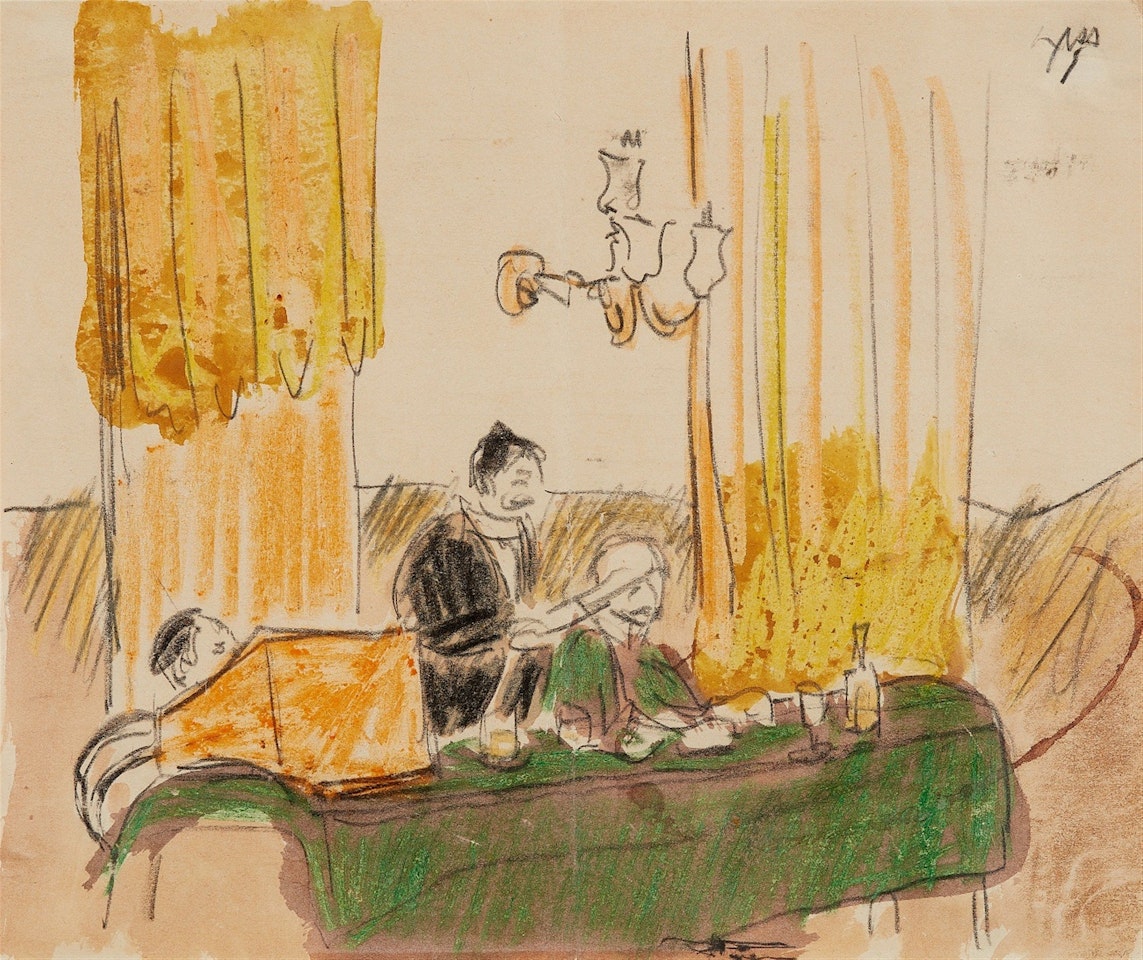 Die Ansprache by Max Pechstein