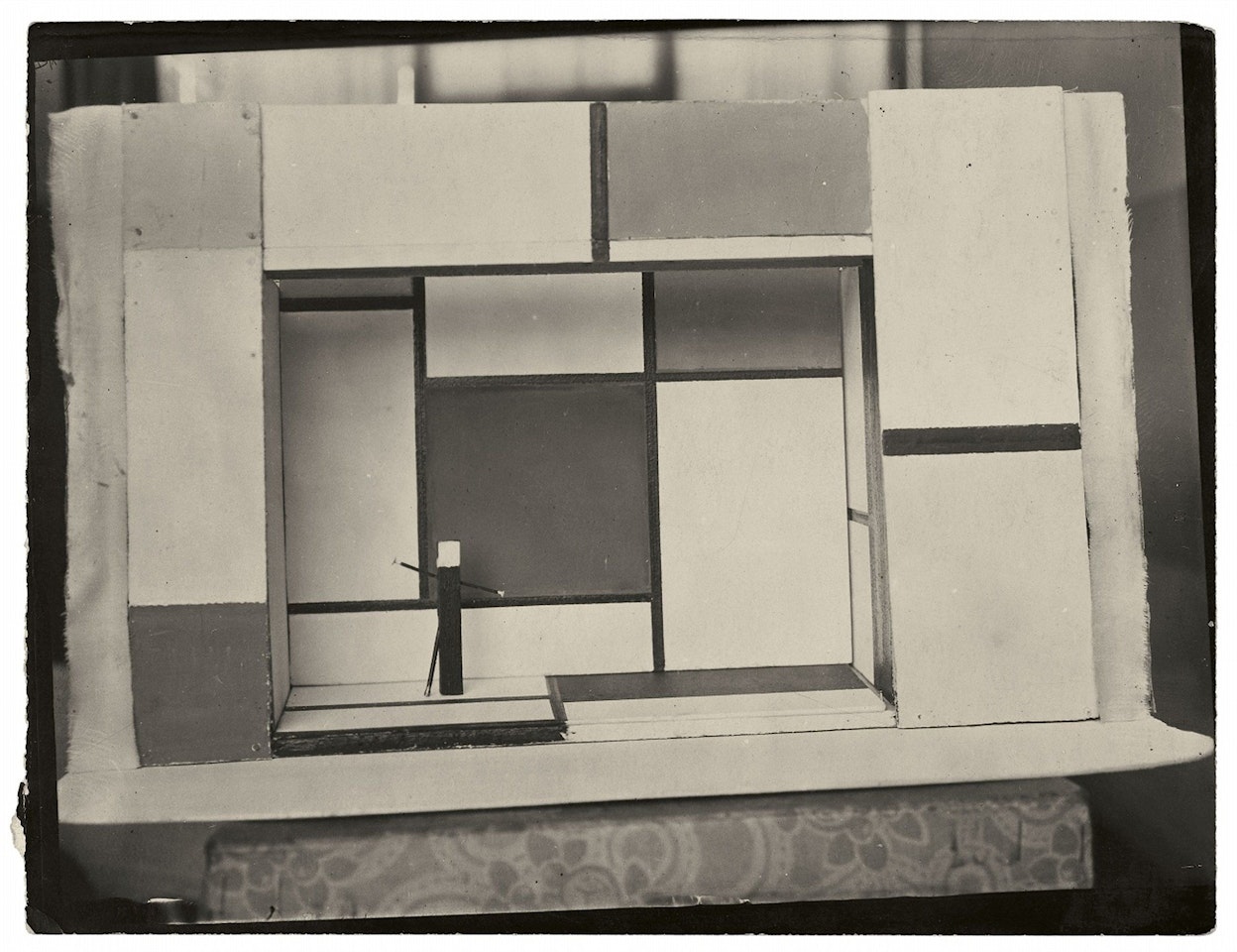 Untitled (Three stage sets designed by Piet Mondrian for 'L'éphémère est )éternel' by André Kertész