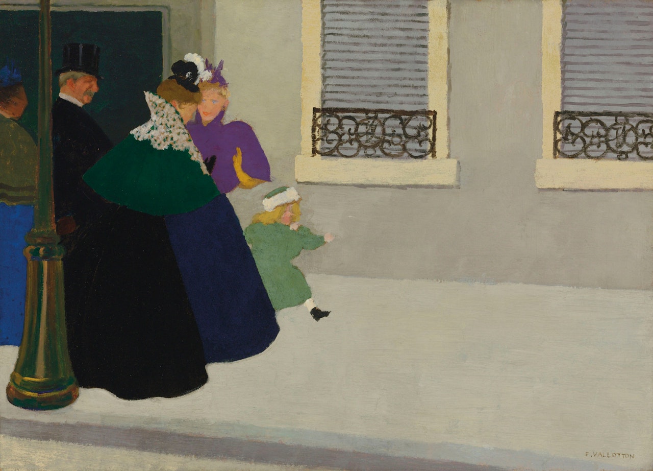 En promenade by Félix Vallotton