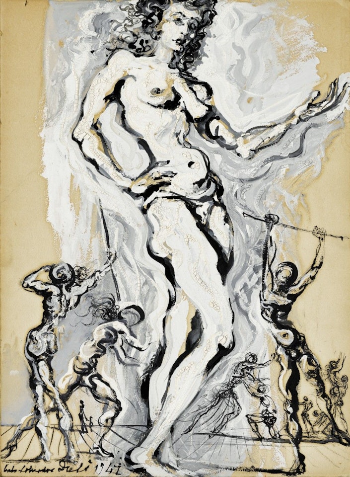 NU FÉMININ SPECTRAL by Salvador Dali