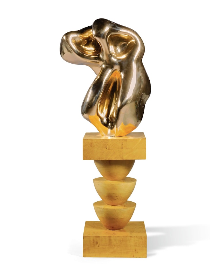 ÉVOCATION D'UNE FORME HUMAINE LUNAIRE SPECTRALE by Jean Arp