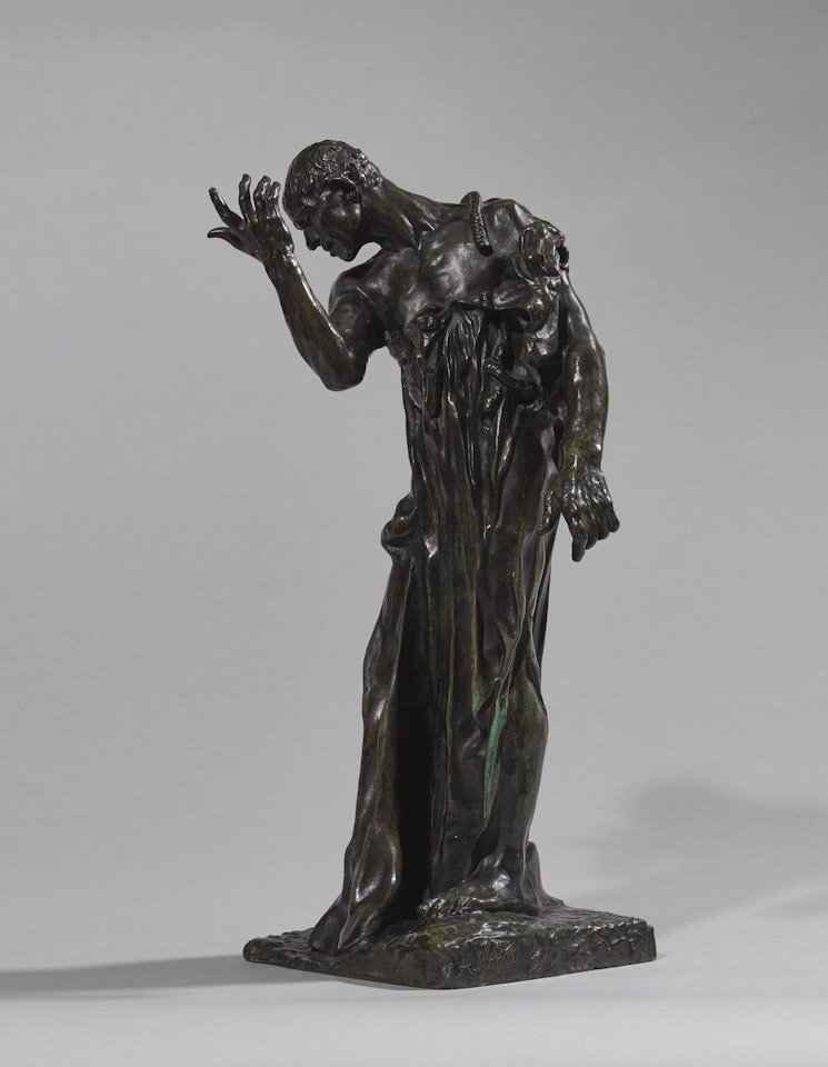 L'UN DES BOURGEOIS DE CALAIS: PIERRE DE WIESSANT, VÊTU, RÉDUCTION by Auguste Rodin