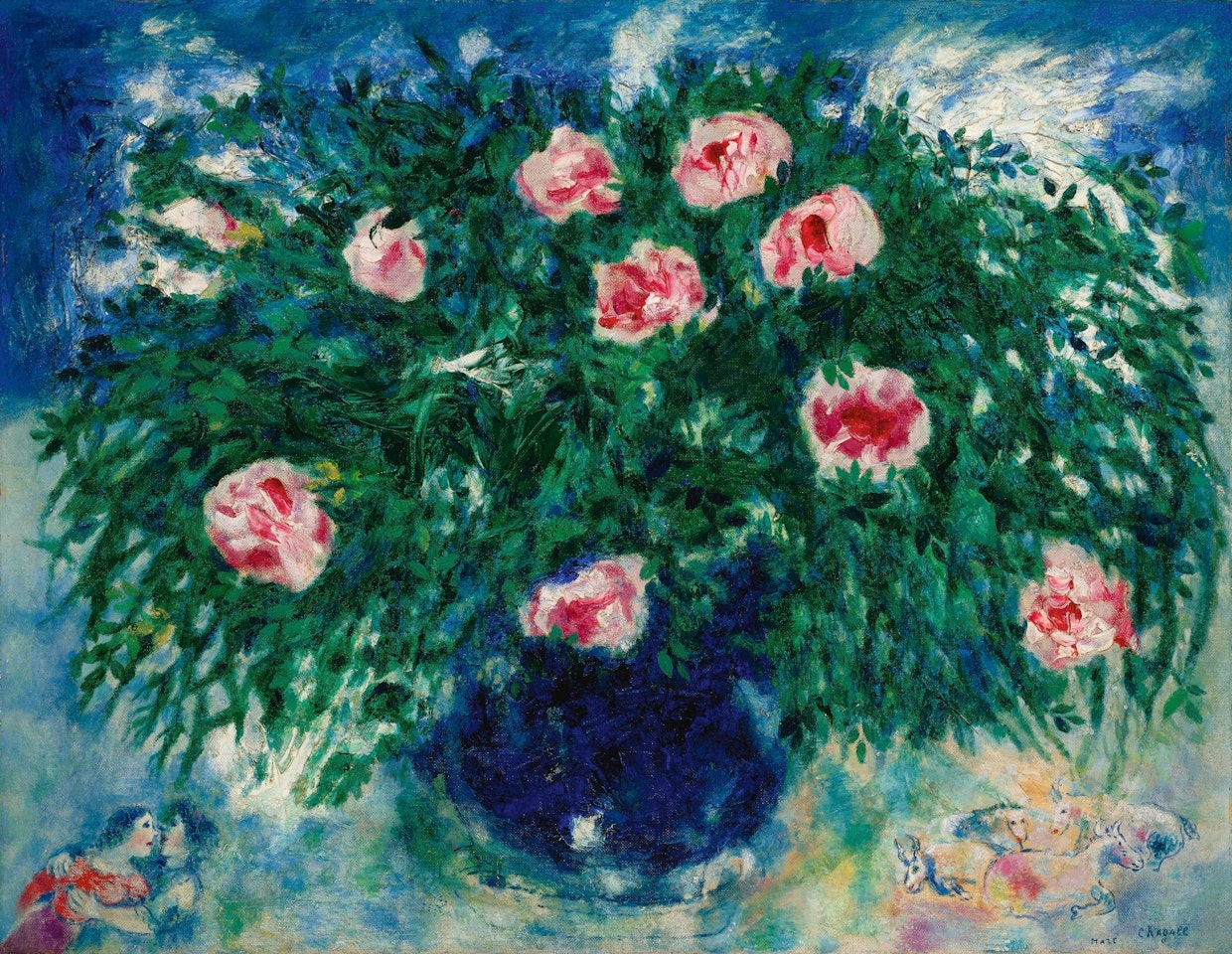 VASE DE ROSES by Marc Chagall