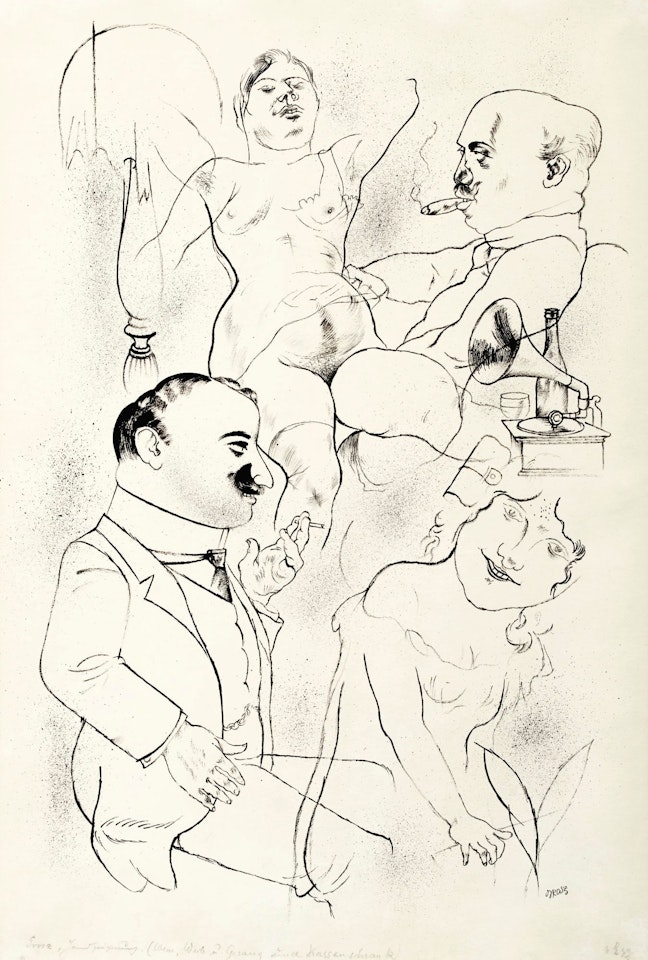 WEIN, WEIB UND GESANG (WINE, WOMAN AND SONG) by George Grosz