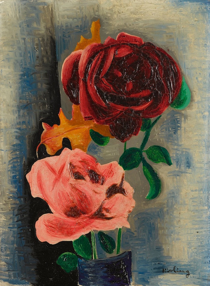 DEUX ROSES by Moïse Kisling