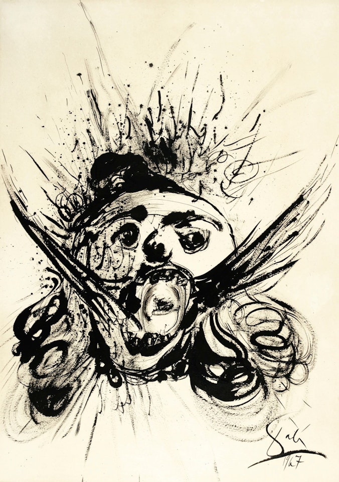 TÊTE URLANTE by Salvador Dali