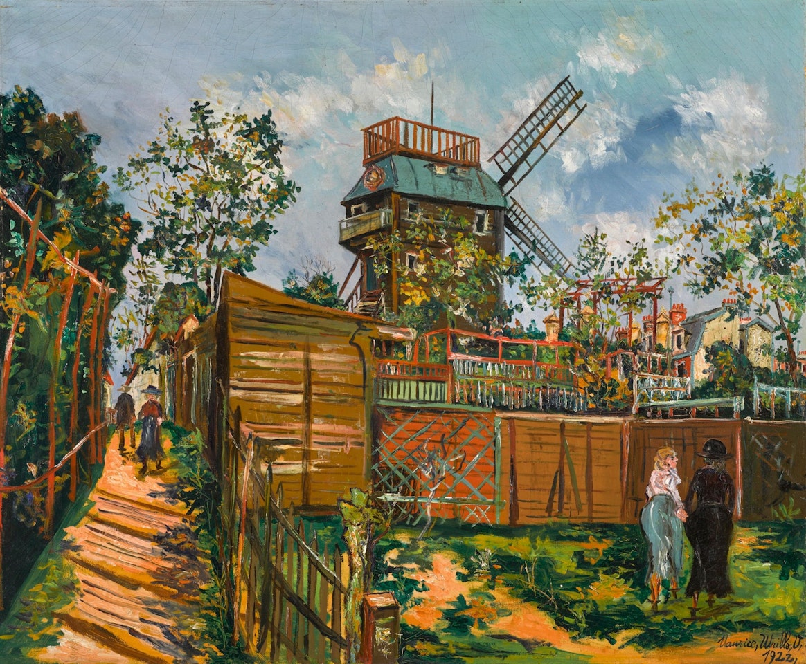 MOULIN DE LA GALETTE, MONTMARTRE by Maurice Utrillo