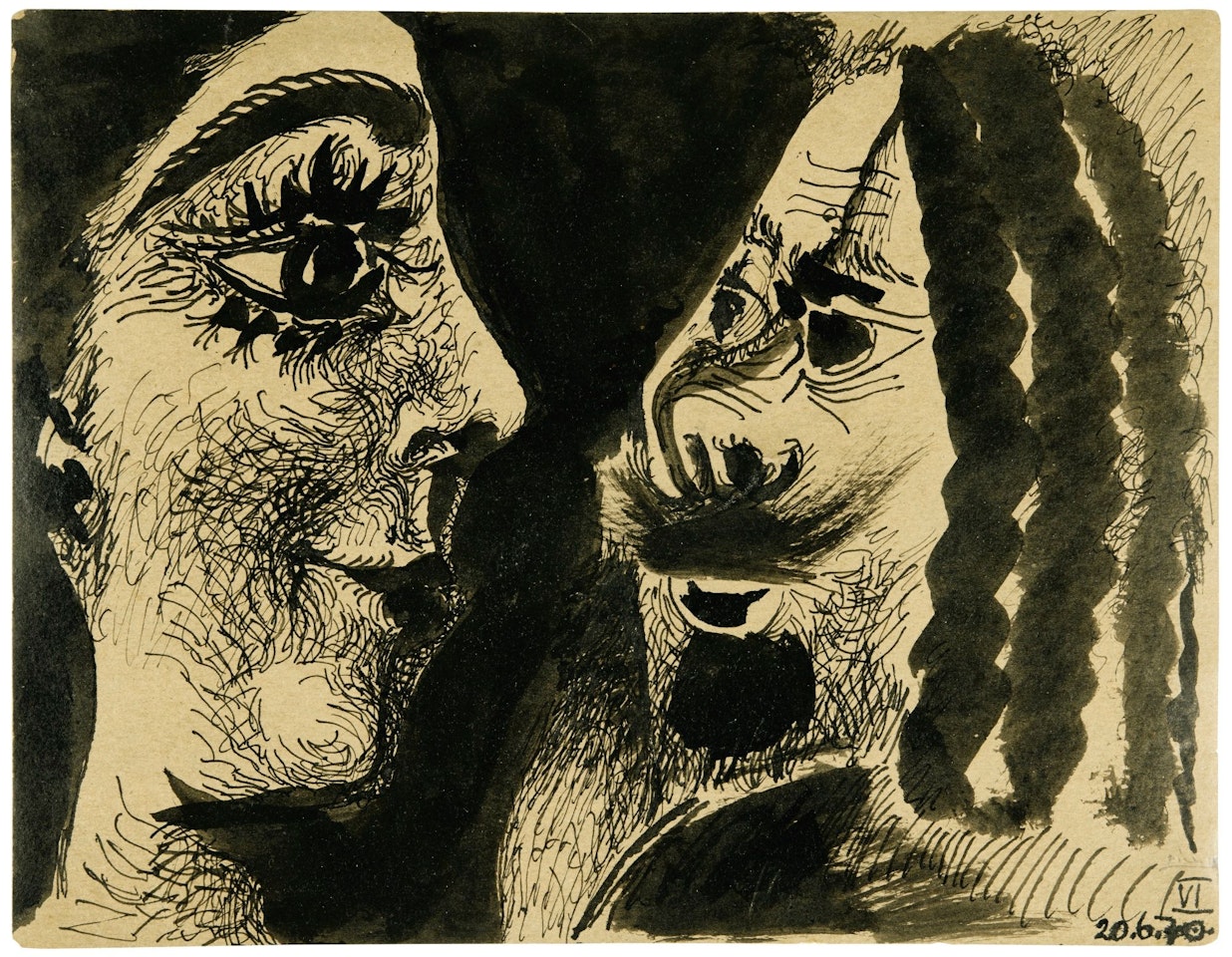 DEUX TÊTES by Pablo Picasso