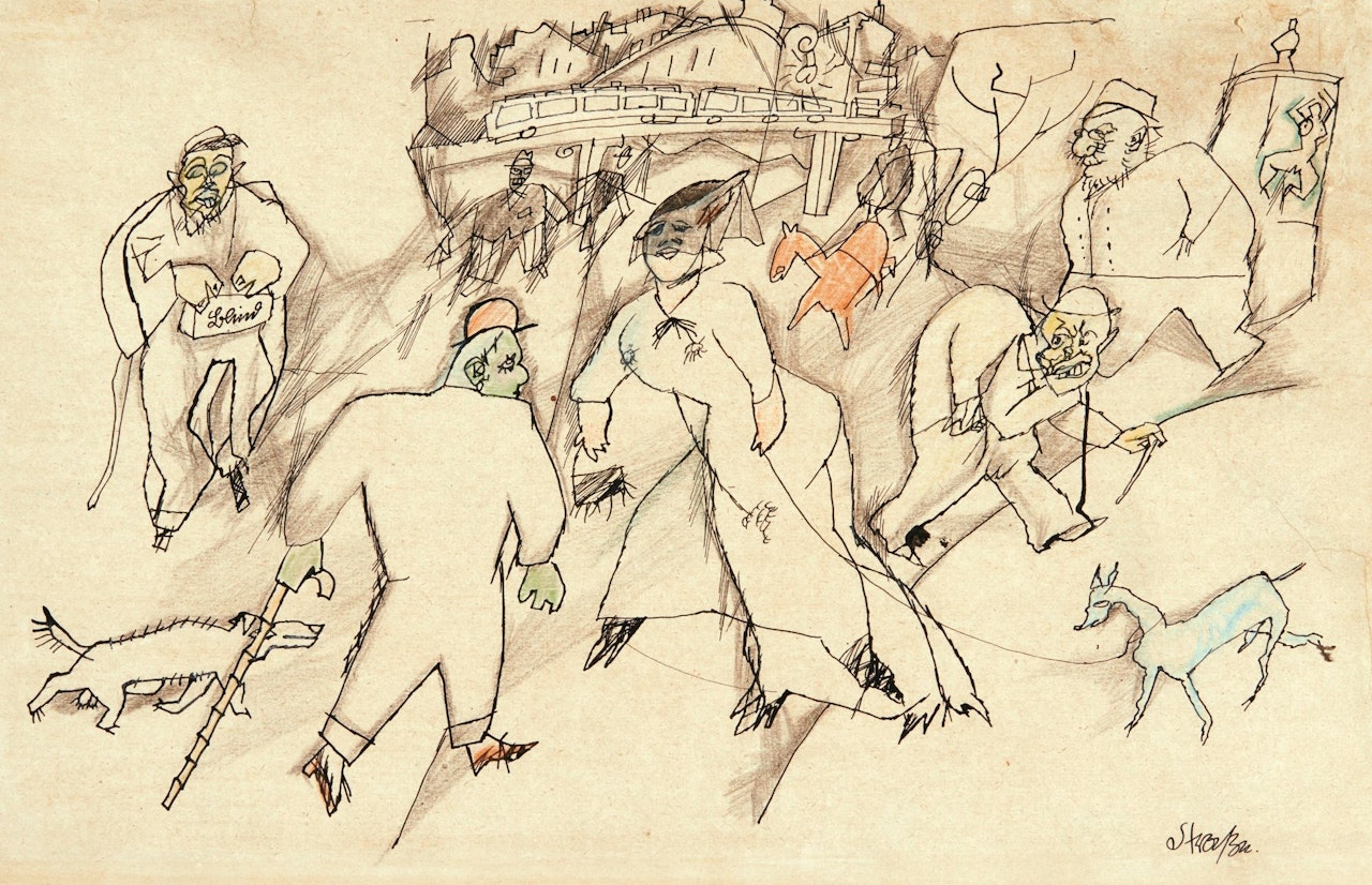 DIE STRASSE (THE STREET) by George Grosz