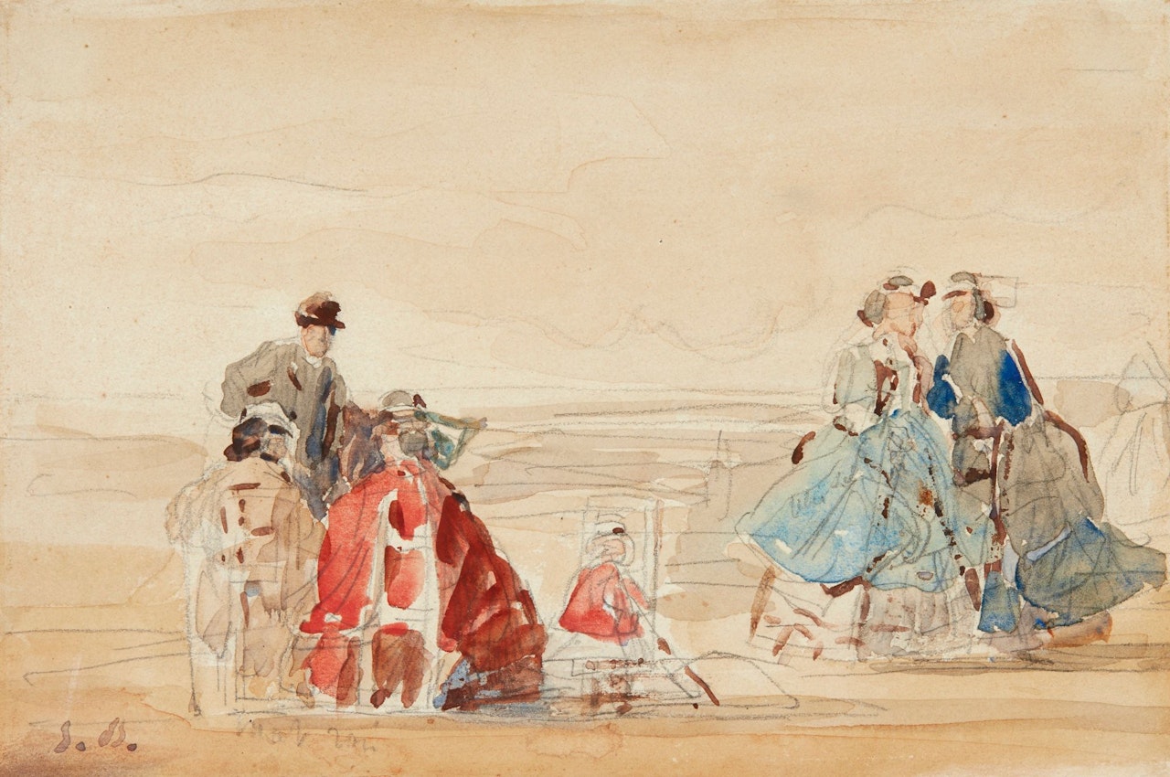 SCÈNE DE PLAGE by Eugène Boudin