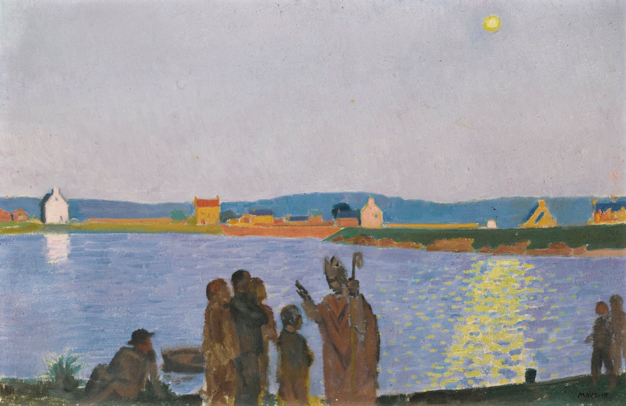 SAINT-GUIREC (LEVER DE LUNE) by Maurice Denis