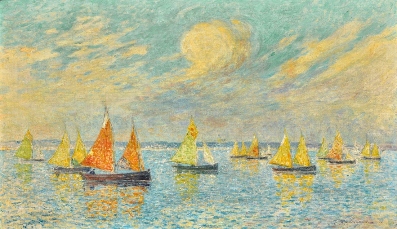 LE RETOUR DE PÊCHE AU CROISIC by Ferdinand du Puigaudeau