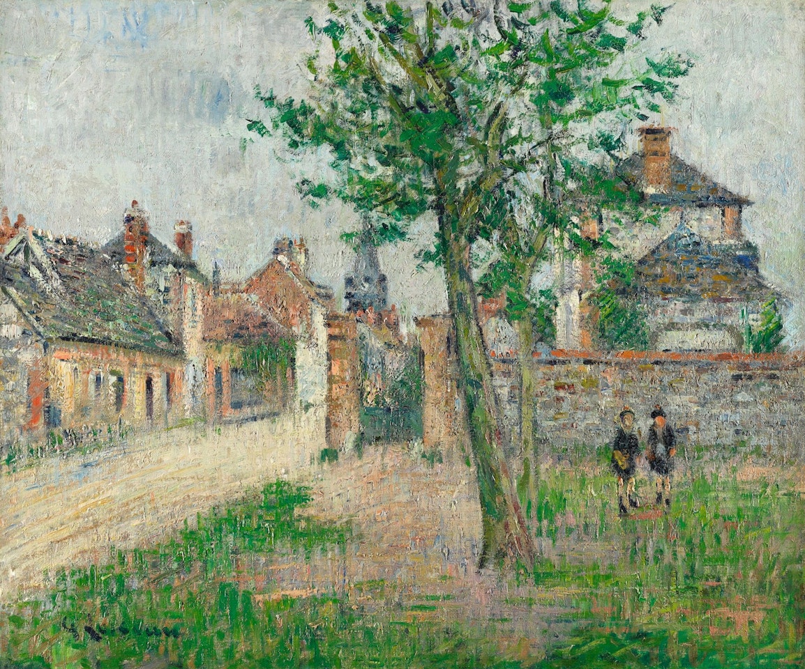 LA RUE DE LA MAIRIE, LE VAUDREUIL by Gustave Loiseau