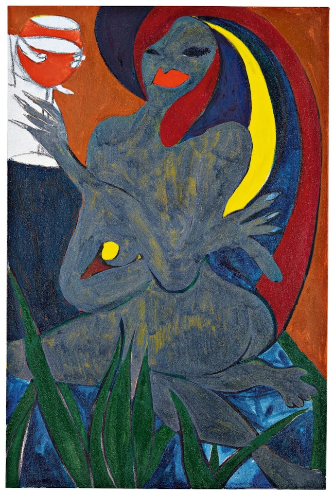 CONFESSION (GREY RAINBOW) by Chris Ofili