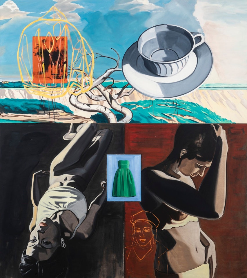 OUTSIDE HER HOUSE by David Salle