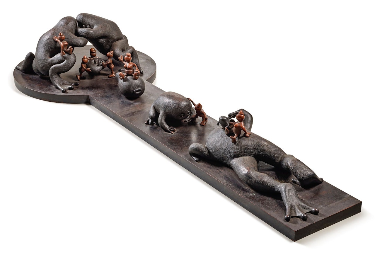 FROG CYCLE by Tom Otterness
