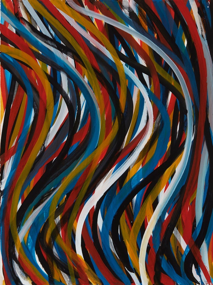 WAVY VERTICAL BRUSHSTROKES by Sol LeWitt
