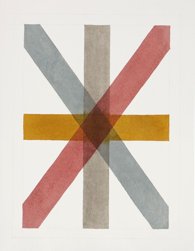 LINES IN FOUR DIRECTIONS by Sol LeWitt