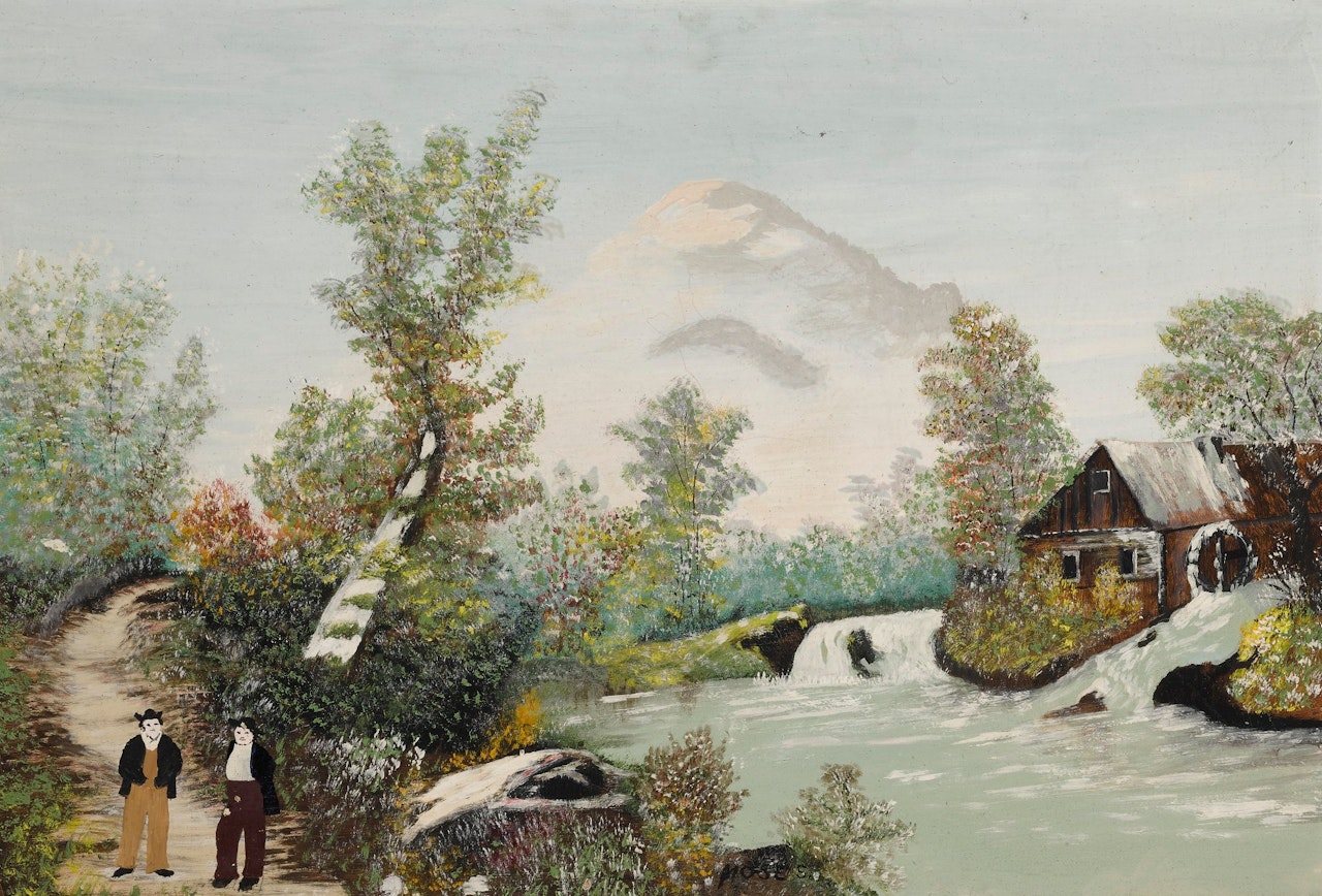 WHEN ALL IS STILL by Grandma Moses