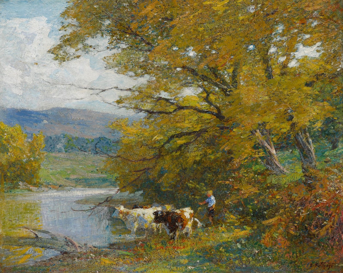 WOODED SCENE by Edward Henry Potthast