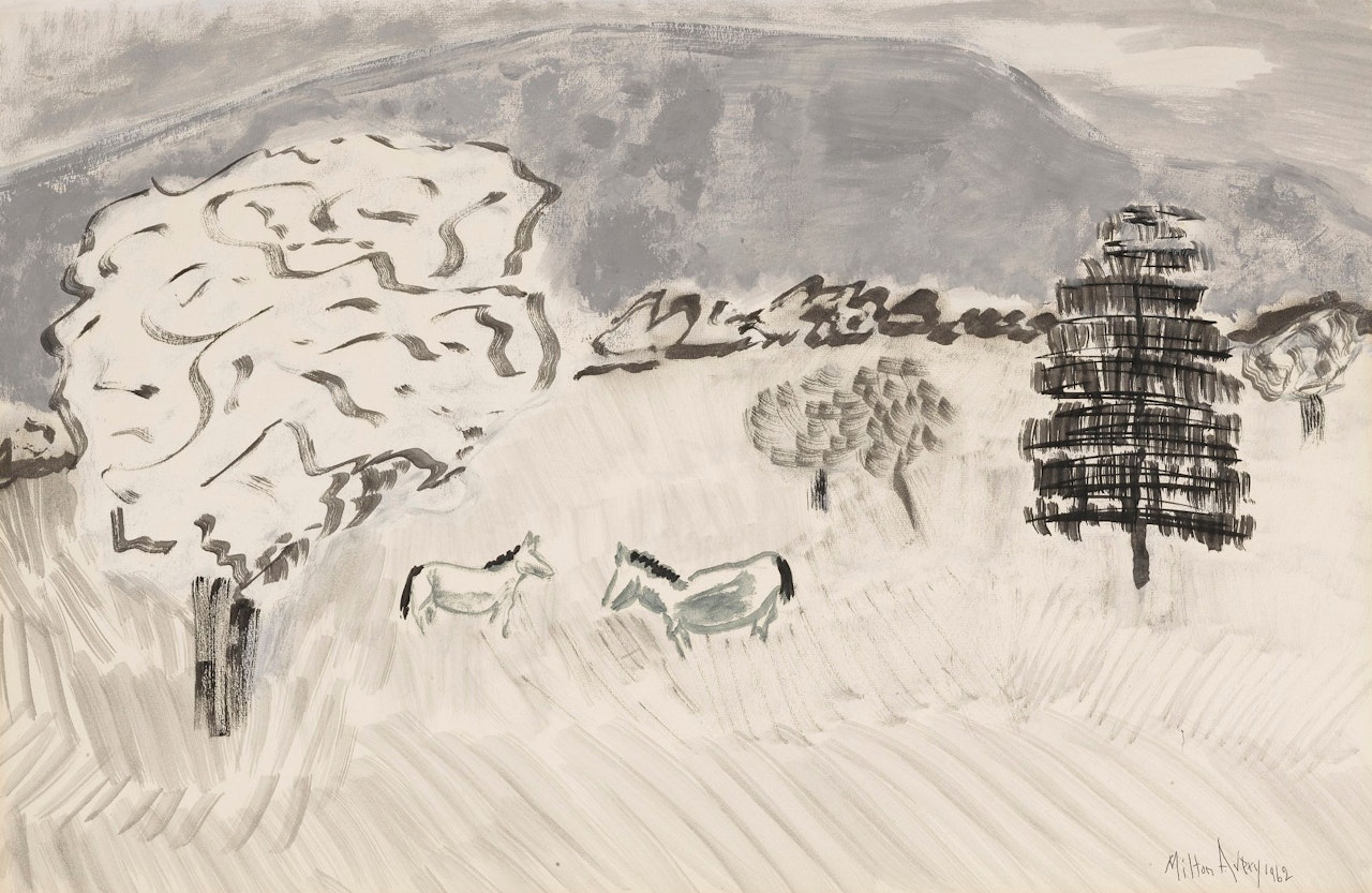 COUNTRY HORSES by Milton Avery