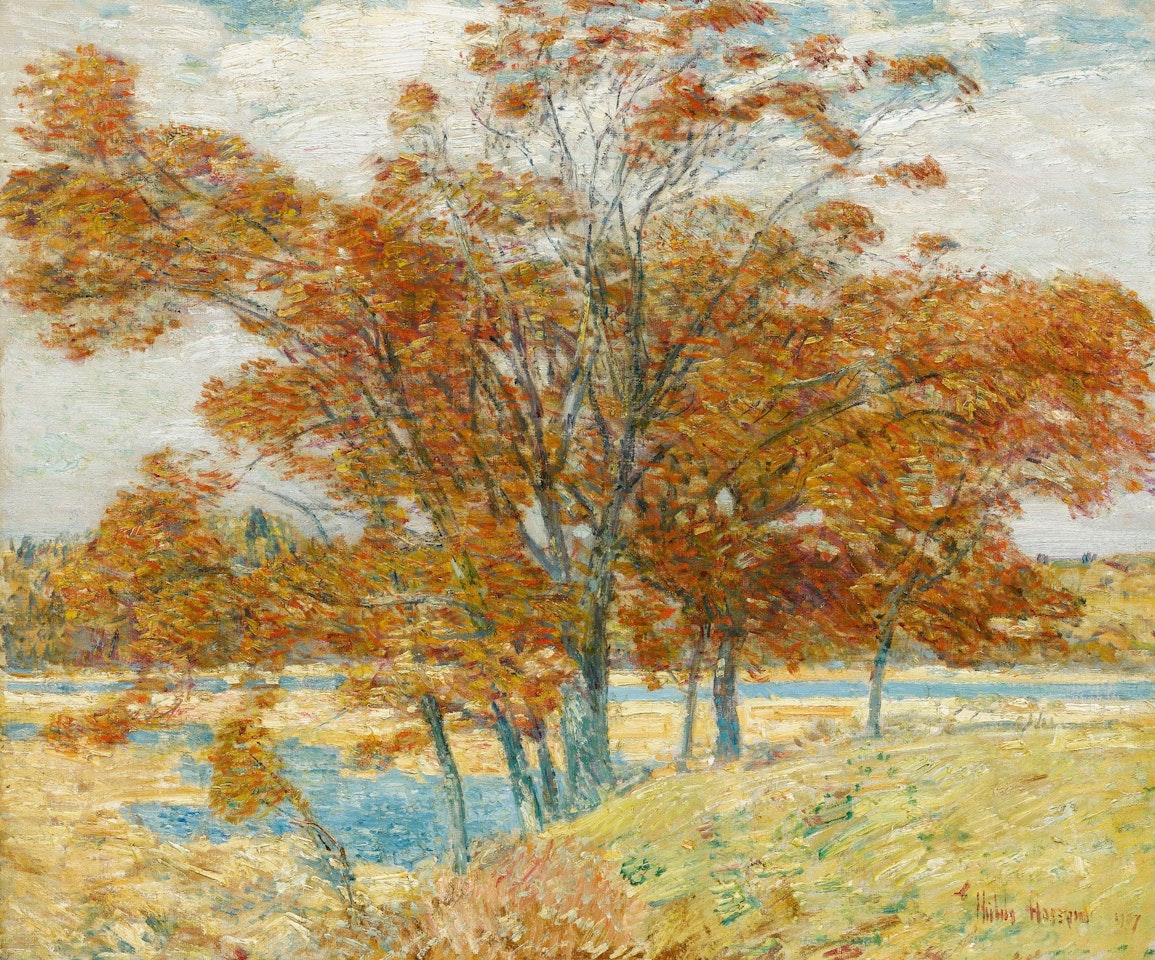 BOUQUET OF OAKS by Childe Hassam