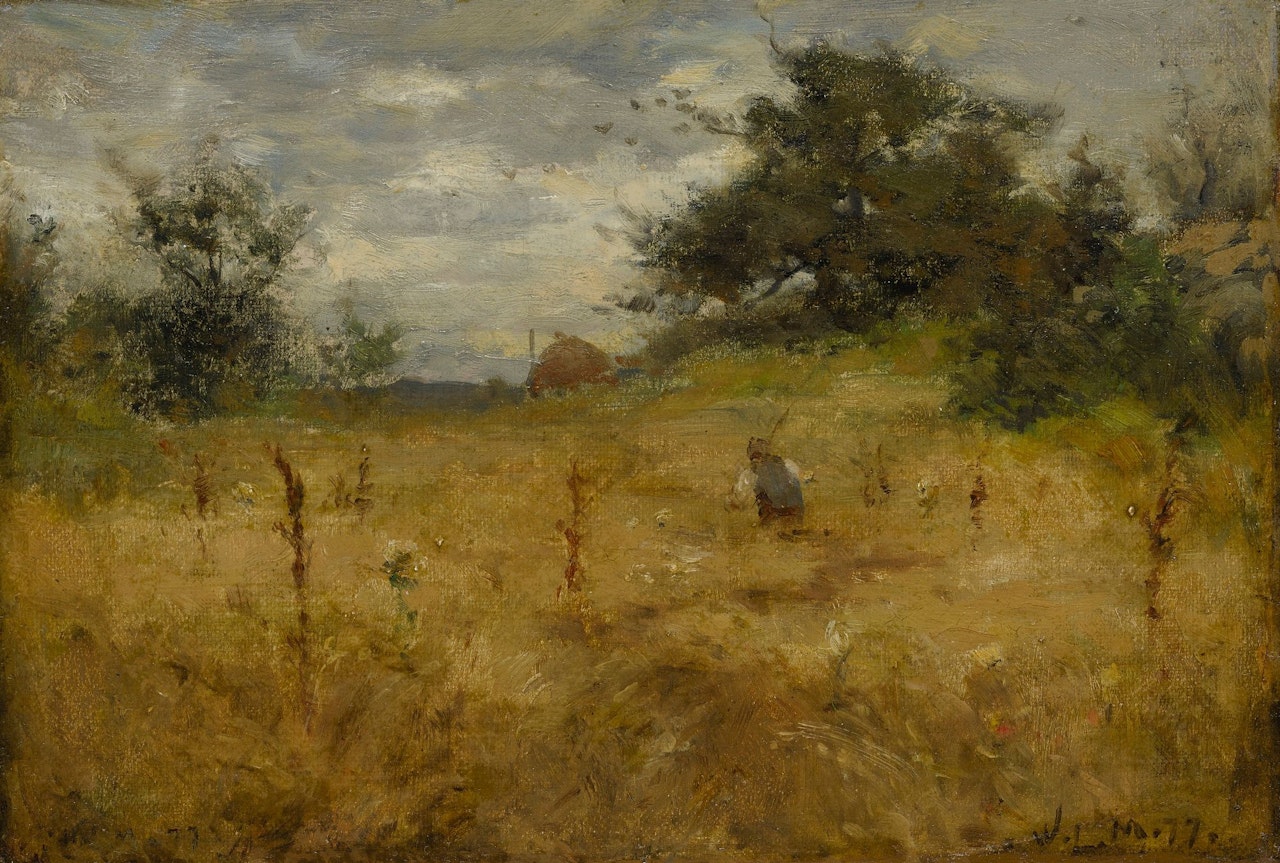GRAIN FIELD by Willard Leroy Metcalf