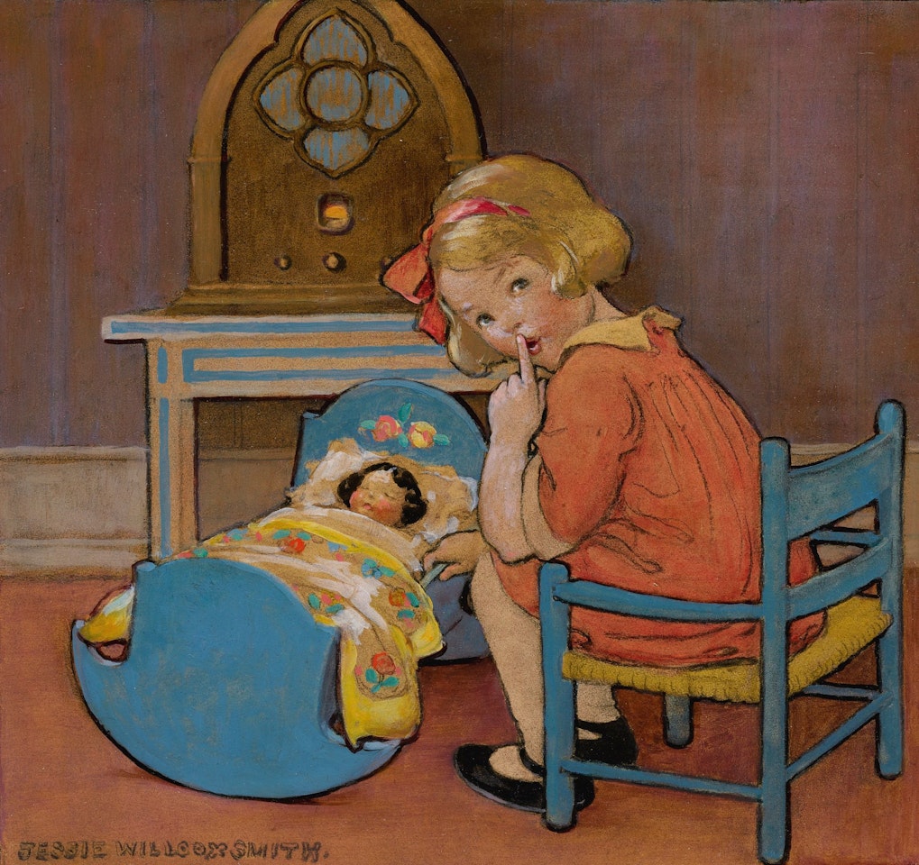 SHH…BABY SLEEPING by Jessie Willcox Smith