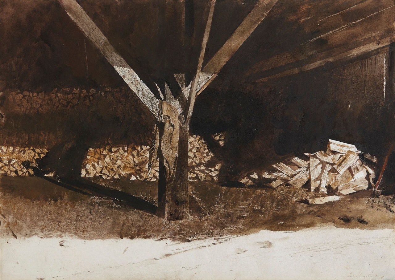CORDWOOD by Andrew Wyeth