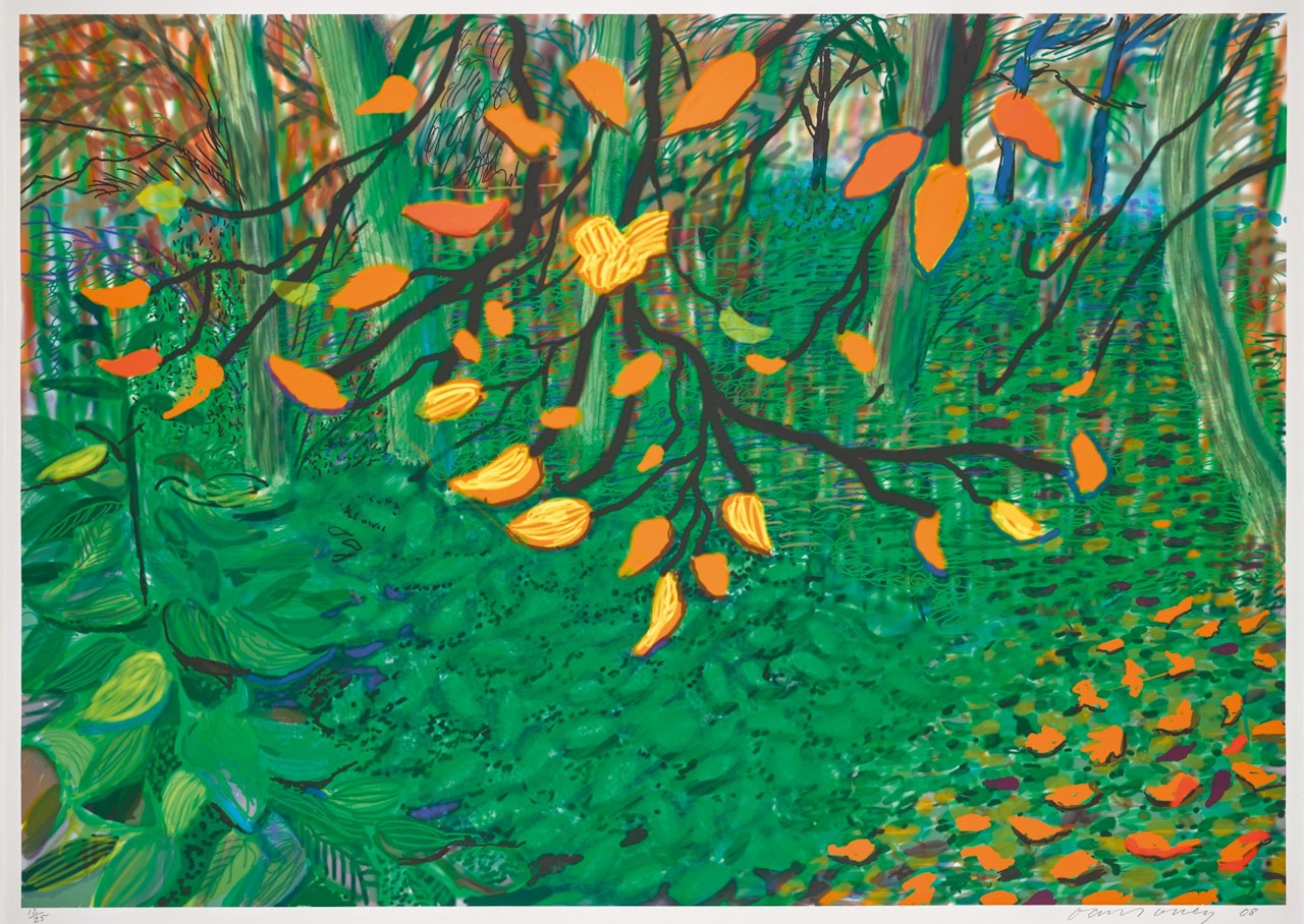 AUTUMN LEAVES by David Hockney