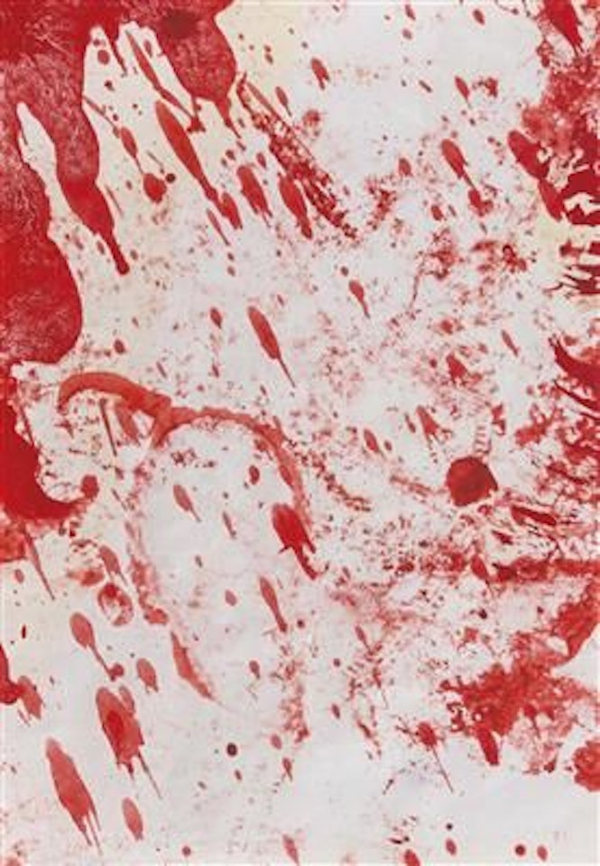 Untitled, action relic by Hermann Nitsch