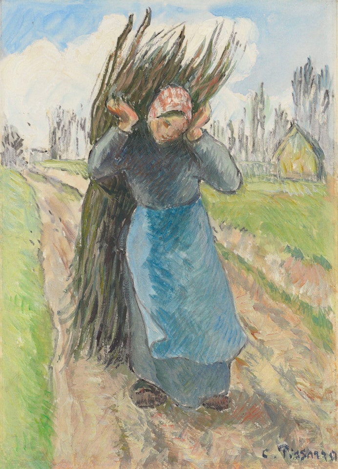 La porteuse de bois by Camille Pissarro