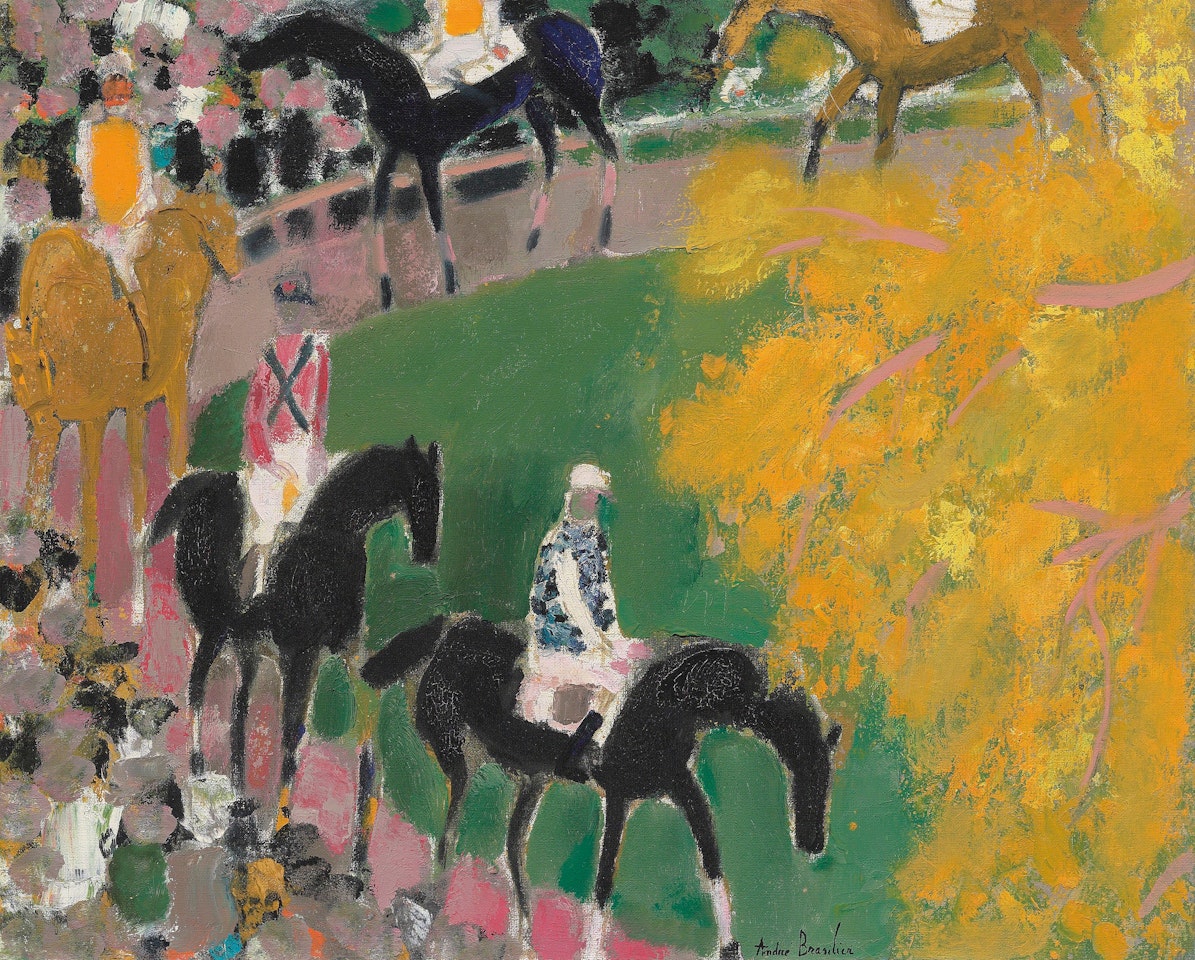 Le paddock by André Brasilier