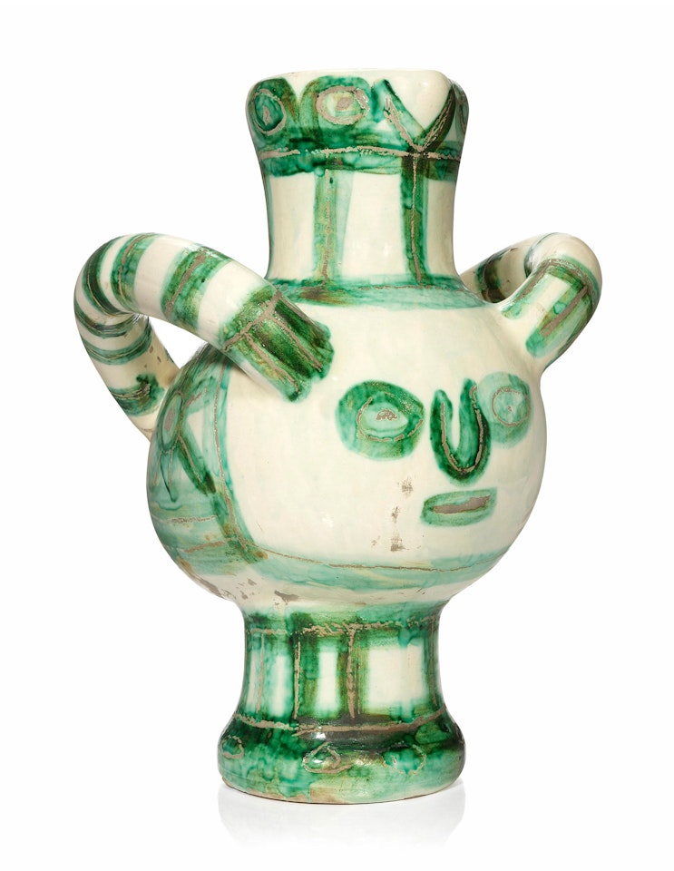 Vase gros oiseau vert (A.R. 453) by Pablo Picasso