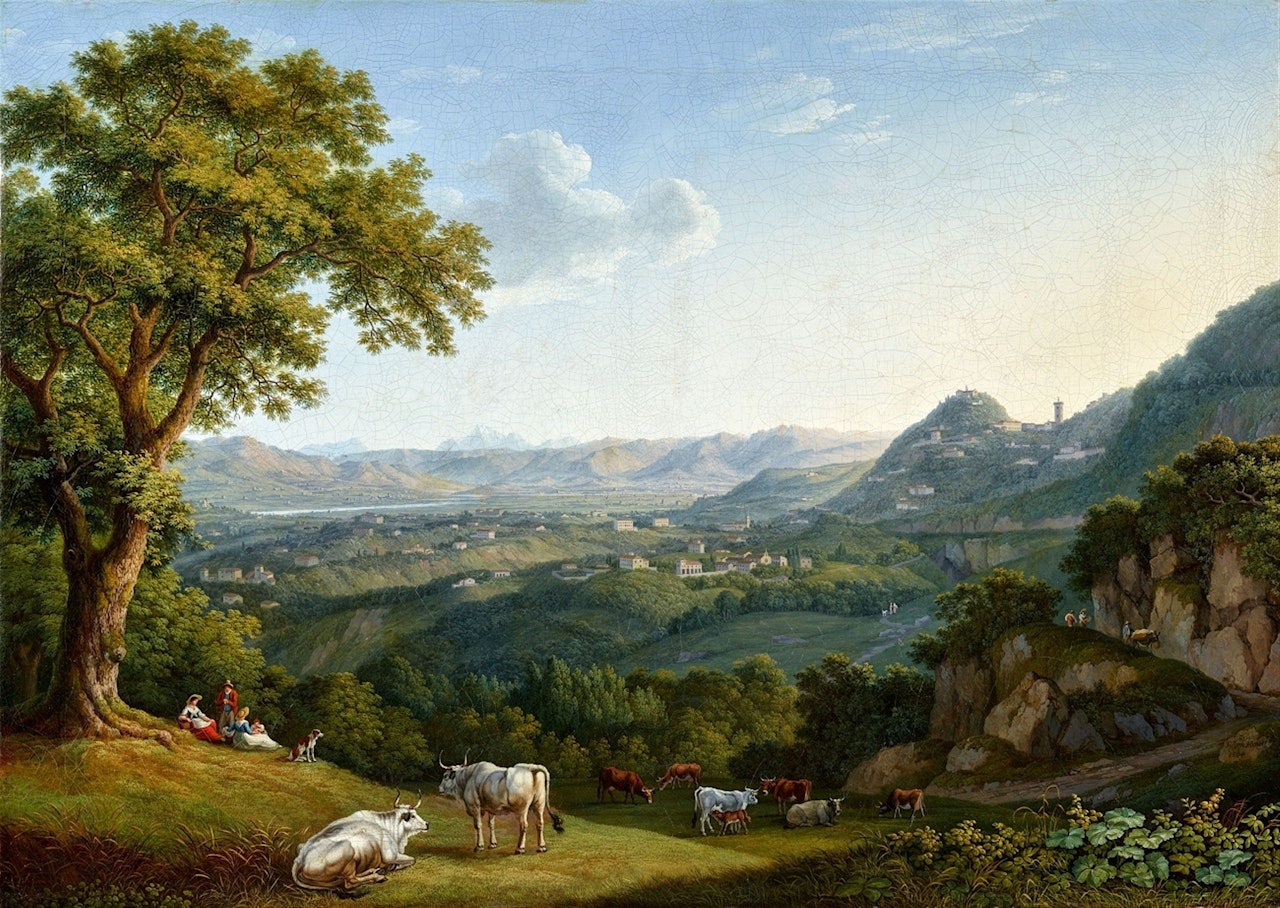 View of the Arno Valley and Fiesole by Jacob Philipp Hackert