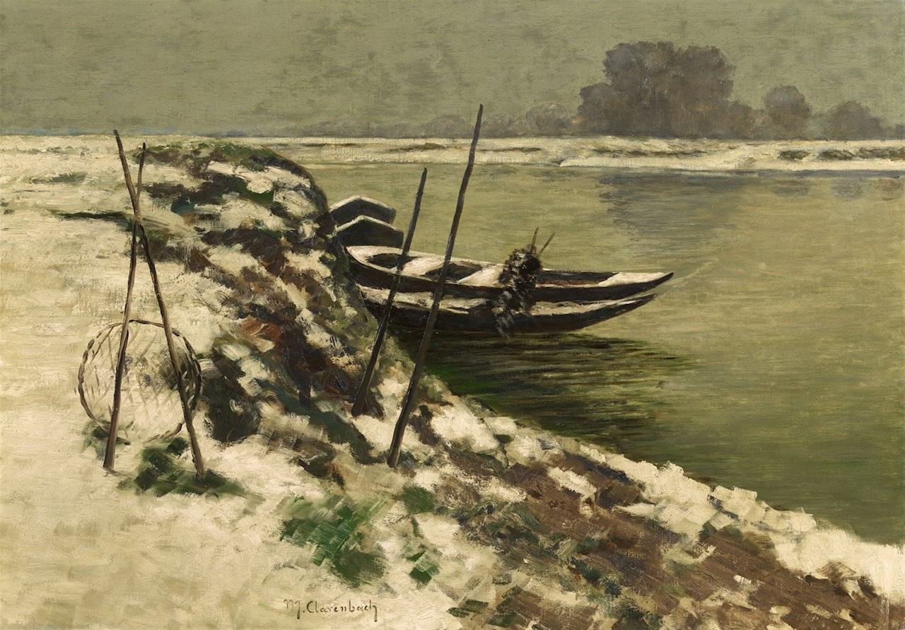The River Rhine near Grimmlinghausen by Max Clarenbach