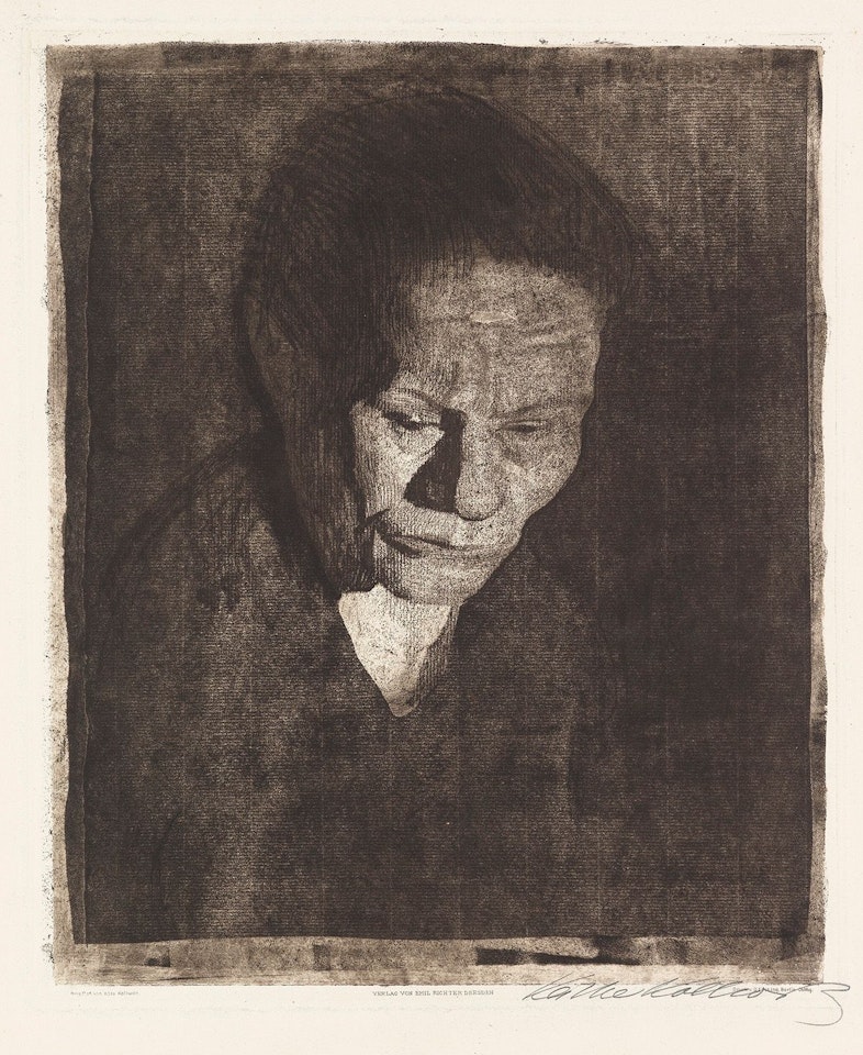 Gesenkter Frauenkopf by Kathe Kollwitz