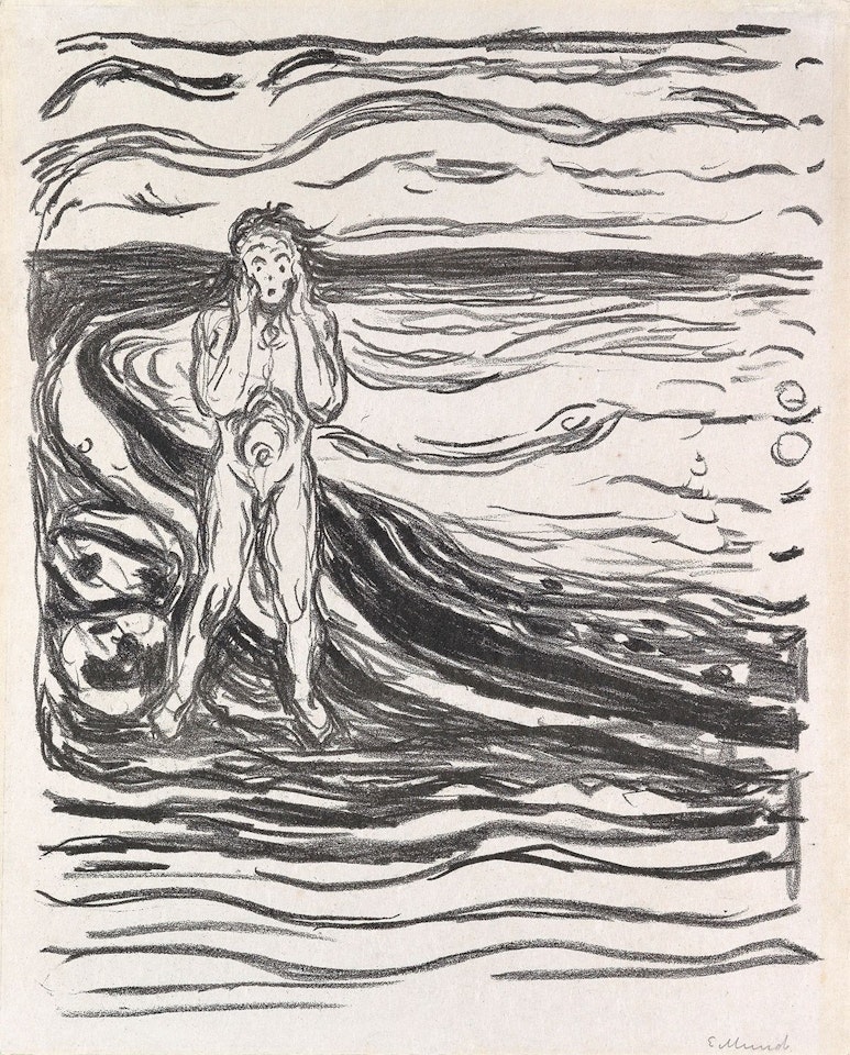 Alfas Død by Edvard Munch