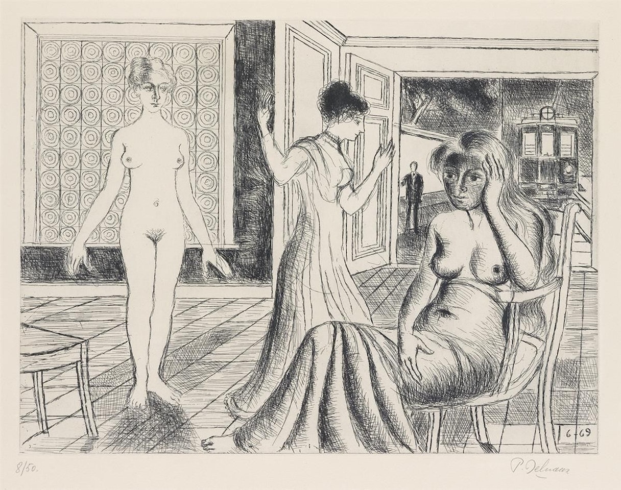 La Chambre by Paul Delvaux