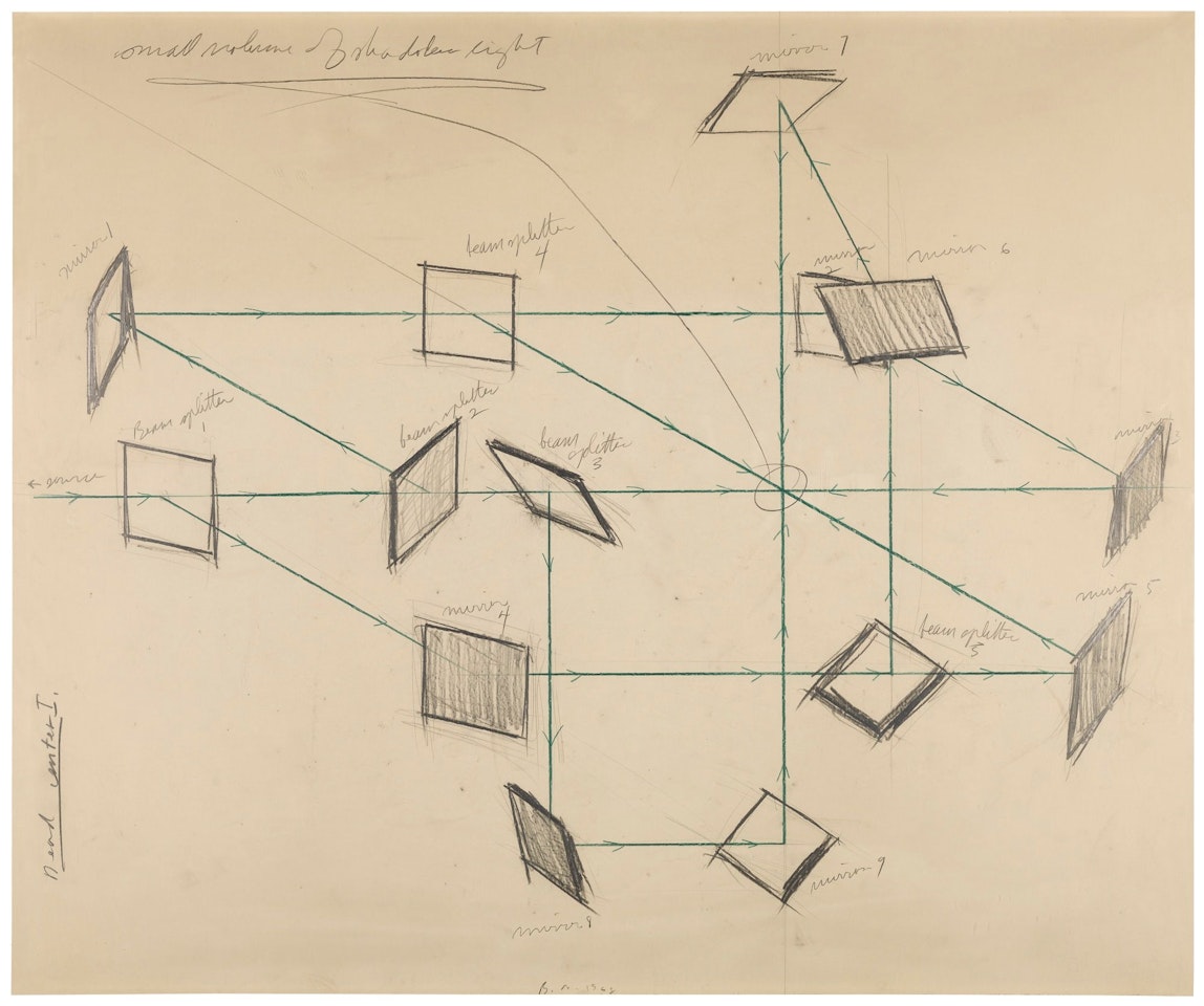 SMALL VOLUME OF SHADOWLESS LIGHT by Bruce Nauman