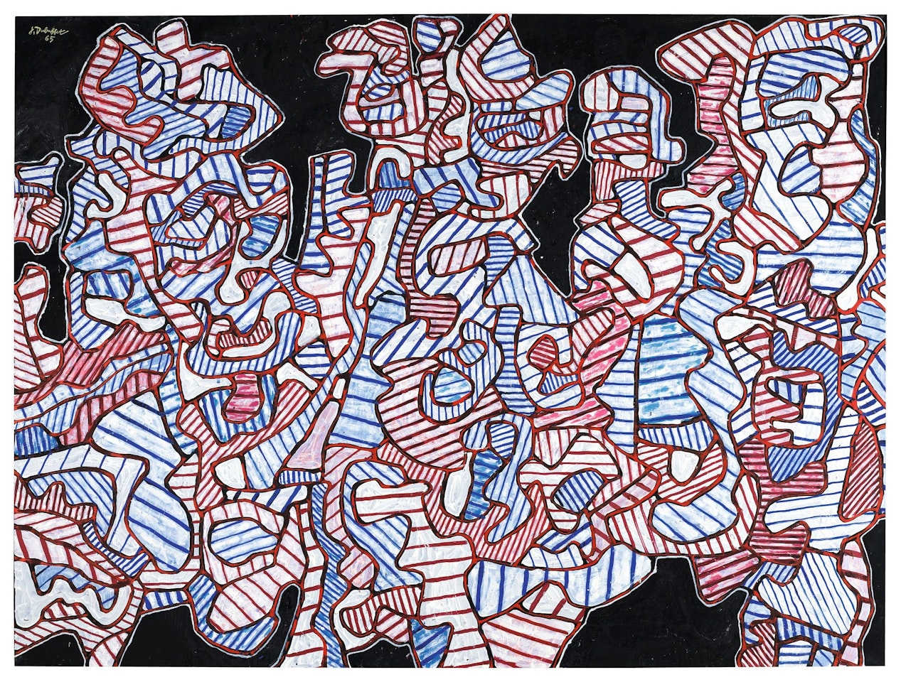 CORTÈGE PRIME-SAUTE by Jean Dubuffet